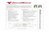 Product Overview - DecaWave · 2016-04-13 · Product Overview The DWM1000 module is based on Decawave's DW1000 Ultra Wideband (UWB) transceiver IC. It integrates antenna, all RF