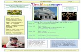 May, 2019 The Messenger Page 1 Unitarian Universalist ...page 6 Read consol- idated responses to our Canvass Member Survey page 7 Learn about FiAT's Trash Can Challenge page 8 Check