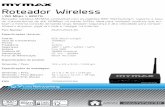 Roteador Wireless - Submarinoimg.submarino.com.br/manuais/112696081.pdf · Wireless (sem fio) através de interfaces de rede sem fio em qualquer lugar dentro da sua área de transmissão
