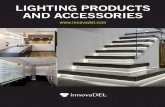 LIGHTING PRODUCTS AND ACCESSORIES · SPECIFICATION PRODUCT DIMENSIONS FLEX-MOUL-1707-8 Aluminum channel with frosted lens Slim recessed model Length 96 inches Compatibilty: • FLEX-D-24