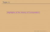 Highlights of the History of Computationmercer/Presentations/ISTA130/historyOfComputing.pdf• Met Charles Babbage in 1833 • Translated an Italian document on the Analytical Engine