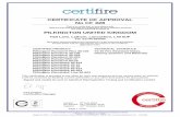 CERTIFICATE OF APPROVAL No CF 328 This is to certify that ...... · TS00 General Requirements for Certification of Fire Protection Products ... Hall Lane, Lathom, Lancashire, L40