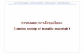 การทดสอบการดึงของโลหะ (tension testing of metallic materials) · Mechanical Testing and Evaluation, ASM Handbook, vol. 8, ASM International,
