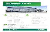 FOR LEASE 938 KOHOU STREET - LoopNet€¦ · 938 KOHOU STREET HONOLULU, HI 96817 FEATURES + Self-contained warehouse + Offices available onsite + Abundant parking across street +