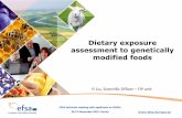 Dietary exposure assessment to genetically modified foods · Liquid milk Milk based beverages Concentrated milk Buffalo milk Whey and whey products Horse milk Cream and cream products