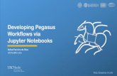 Developing Pegasus Workflows via JupyterNotebooksPegasus From Jupyter.org: The JupyterNotebook is an open-source web application that allows you to create and share documents that
