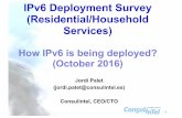 IPv6 Deployment Survey (Residential/Household Services) · IPv6 allocations – Responding with IPv4 from ISP network probably means, even if they have deployed IPv6 to residential