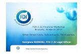 FCH 2 JU Financial Workshop Brussels, 30 March 2017 Other ... · If something goes wrong with the third party, the beneficiary will be responsible! The beneficiary must ensure that