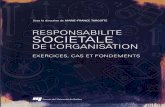 Responsabilité sociétale de l'organisation : exercices ... · de la gestion de l’Université du Québec à Montréal, titu-laire adjointe de la Chaire de responsabilité sociale