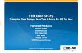 TCO Case Study - SUSE Linux Storage TCO Case Study.pdf · of our application. If mid-range or high-end storage arrays were used, the 5-year TCO would have been significantly higher.