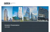 OUE C-REIT Investor Presentation Jun 19 FinalInvestor Presentation June 2019. Important Notice This presentation should be read in conjunction with the announcements released by OUE