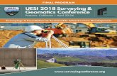 UESI 2018 Surveying & Geomatics Conference Final Program · 1:00 – 5:00 p.m., URSA Major A ASCE Standard 38 is a guideline for the collection and depiction of existing subsurface