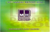 DADABHOY SACK LIMITEDmhdadabhoy.com/wp-content/uploads/2015/04/Dadabhoy-Sack-Ltd.pdf · DADABHOY SACK LIMITED 33rd ANNUAL REPORT a) The Financial Statements prepared by the Management