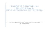 CURRENT RESEARCH IN BEHAVIORAL & DEVELOPMENTAL … · CURRENT RESEARCH IN BEHAVIORAL & DEVELOPMENTAL OPTOMETRY The following article summaries were compiled from submissions from