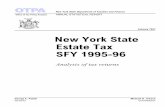 January 1997 New York State Estate Tax SFY 1995-96 · OOTTPPAA New York State Department of Taxation and Finance Office of Tax Policy Analysis ANNUAL STATISTICAL REPORT January 1997