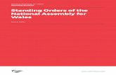 Standing Orders of the National Assembly for Wales Documents/Assembly Business section... · Standing Orders of the National Assembly for Wales March 2020 National Assembly for Wales