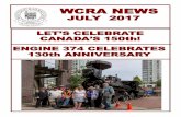 WCRA NEWS · WCRA News, Page 4 EVENTS – Jeremy had 2 items … that Association had been invited to participate at CN Family Open House on Sept 10 and requested members to consider