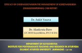 Dr. Ankit Vasava Dr. Alankruta Dave case report.pdf · Dr. Alankruta Dave (I/C HOD Kayachikitsa, IPGT & RA) Dr. Ankit Vasava Oligozoospermia is a part of Ksheenashukra roga means