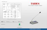  · Controls voting start, suspend, re-start and stop Controls on-off switch for displaying voting results on delegate unit's LCD System supports up to 100 chairman units, while only