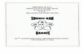 25 Anniversary Demo.pdf · had a great passion for Shorei Kan and wished to teach it to many people. Shorei Kan Karate is a beautiful martial art and helps people physically, mentally