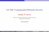 CS 758: Cryptography/Network Securitydstinson/CS_758/S16/root.pdf · Introduction to Cryptography and Security In the rest of this module, we discuss the following: goals of cryptography