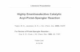 Highly Enantioselective Catalytic Acyl-Pictet-Spengler ... · ¨ Highly enantioselective catalytic acyl-Pictet-Spengler reaction was achieved. ¨ The ability to activate a weakly