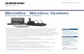 Microflex Wireless Systems - Sound Productions · vivid, lifelike sound to signature boardrooms and AV conferencing environments. ... Cable Requirements Cat 5e or higher, shielded,
