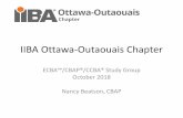 IIBA Ottawa-Outaouais Chapter Study Group Session...Brainstorming Used to generate an initial list of potential stakeholder names who may need approval roles in the defined governance