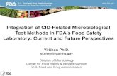 Integration of CID -Related Microbiological Test Methods ... · Integration of CID -Related Microbiological Test Methods in FDA's Food Safety Laboratory: Current and Future Perspectives