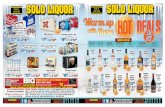 Warm up Deals - Solo Liquorsololiquor.com/wp-content/uploads/2017/11/Nov30.Low_.pdf · SOLO LiquOr StOrES arE OPEN EvErY daY Of thE WEEk! seniors receive 5% off on tUesdays on All
