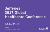 Jefferies 2017 Global Healthcare Conference · through lower -risk innovation model ... Global Generics and Proprietary Products – Dr. Reddy’s offers a portf olio of products