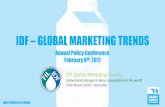 IDF GLOBAL MARKETING TRENDS - Dairy Farmers of Canada · IDF Global Marketing Trends Understand changes in dairy consumption in the world Final Report 2016 - December. ... Cheese