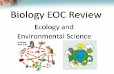 Ecology and Environmental Science - Weebly · Cycles of Matter Recycling in the Biosphere Unlike the one- way flow of energy, matter is recycled within and between ecosystems. Elements