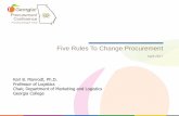 Five Rules to Change Procurement - Georgia Department of ...doas.ga.gov/assets/State Purchasing/Presentations... · Nash shared the 1994 Nobel Memorial Prize in Economic Sciences