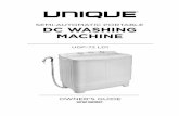 SEMI-AUTOMATIC PORTABLE DC WASHING …...dered detergent, set the wash cycle to ‘gentle’ and allow the water in the wash tub to agitate for a minute or two before adding laun-