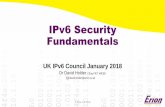 IPv6 Security Fundamentals · IPv6 in UDP 1.2.3.4 Attacker v4 v6. IPv6 Address Reputation Recording the reputation of all 2128 addresses is impossible Attackers have a huge number
