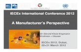 A Manufacturer’s PerspectiveA Manufacturer’s Perspective 2... · IECEx International Conference 2012 ... Dr Gerold Klotz-Engmann Ed +H IECEx 2012 Dubai End ress + H auser 2012,