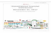 Consolidated financial statements December 31, 2017 ... FINANCIAL STATEMENTS CONSOLIDATED FINANCIAL STATEMENTS - DECEMBER 31, 2017 / VEOLIA ENVIRONNEMENT 7 CONSOLIDATED CASH FLOW STATEMENT