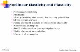 Nonlinear Elasticity and Plasticity - TAMU Nonlinear Elasticity and Plasticity • Nonlinear elasticity • Plasticity • Ideal plasticity and strain hardening plasticity • Stress-strain