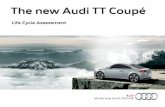 The ne w Audi TT Coupé · Audi TT Coupé 2.0 TFSI quattro 155 kW S tronic, was compared with its counterpart in the new model series, the Audi TT Coupé 2.0 TFSI quattro 169 kW S