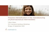 Process intensification in the manufacturing of ...Process intensification in the manufacturing of pharmaceutical intermediates . Overview ... Ullmann’s Encyclopedia of Industrial