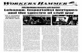 No 191 SUMMER 2005 40p Newspaper of the Spartacist League … · 2014-01-17 · No 191 SUMMER 2005 40p Newspaper of the Spartacist League ,~r lebanon: Imperialist intrigues and the
