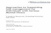 Approaches to Supporting Self-management for Individuals ... to Supporting...Approaches to Supporting Self-management for Individuals with Serious Mental Illness 3 Components of Provider