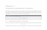 Chapter 1 Numerical integration methodsphysics.wm.edu/~evmik/classes/matlab_book/ch_integration/ch_integration.pdf · Chapter 1 Numerical integration methods The ability to calculate