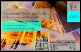 Occupational Health and Safety Online Induction Program · Occupational Health and Safety Online Induction Program Contractor & Suppliers (Facilities and Services Group) ... While