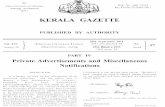 20th S - Kerala Gazette...20th S EPT. 2011] KERALA GAZETTE 851 NOTIFICATION It is hereby notified for the information of all concerned authorities and the public that I, P. Sindhu,