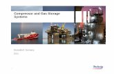 Compressor and Gas Storage Systems · Basic engineering and dehydration studies Compressor capacity optimisation EPC and EPCM execution models Project financing in liaison with EIB,