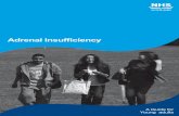 Adrenal Insufficiency We have written this leaflet to give you information about adrenal insufficiency