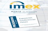 Folleto IMEX-Madrid 2020 -feria- 200x270imex.impulsoexterior.net/pdf/IMEX-Madrid/Folleto-IMEX-Madrid-2020.pdf · Sala IMEX Las consecuencias del Brexit para la internacionalización