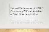 Flexural Performance of HPFRC Plates using PPC and ... · Flexural Performance of HPFRC Plates using PPC and Variation of Steel Fiber Composition KRISNAMURTI1,2,, AGOES SOEHARDJONO